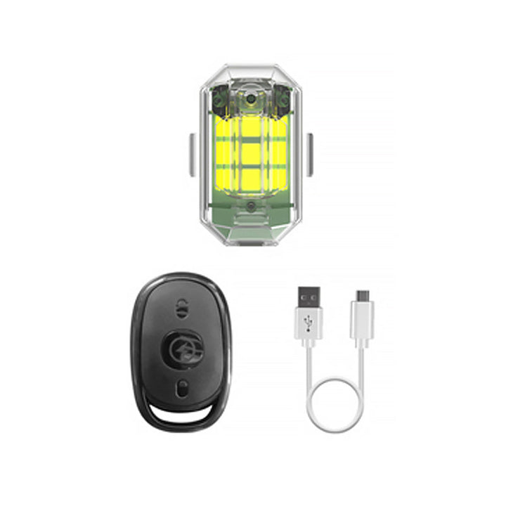 Trådlöst LED-stroboskopljus, hög ljusstyrka, mångfärgat, vattentåligt design för utomhusbruk. Perfekt för kvällsäventyr.