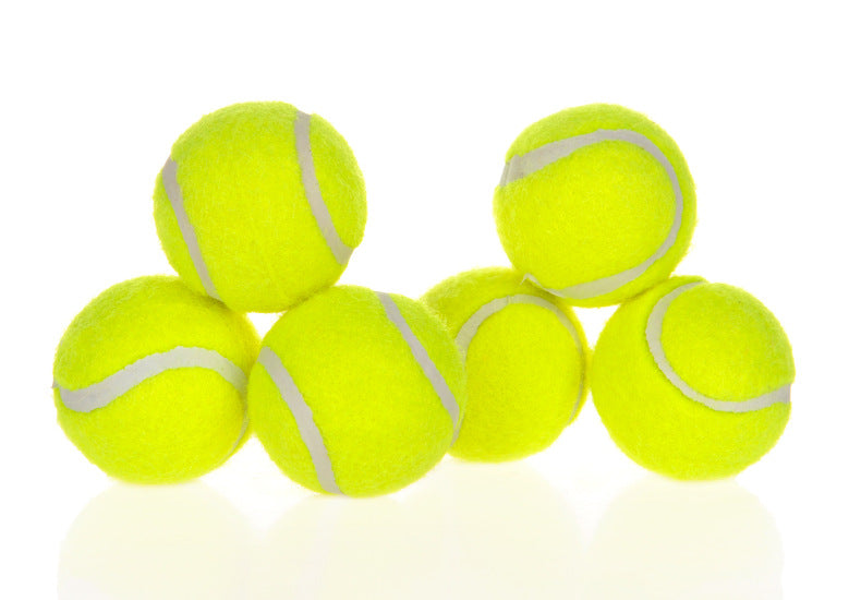 Ergonomisk tuggleksak: en gummitennisboll för hundar som älskar att tugga, leka och aktiveras.