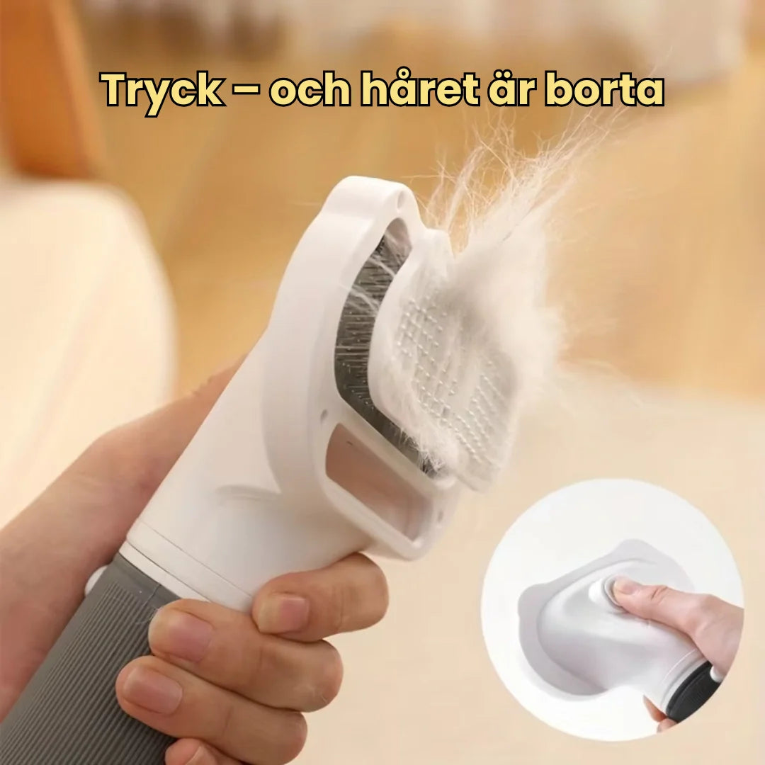 Skonsam pälsvård med Tyst pälsfön, designad för känslig hud. Perfekt för effektiv hårborttagning & torkning.