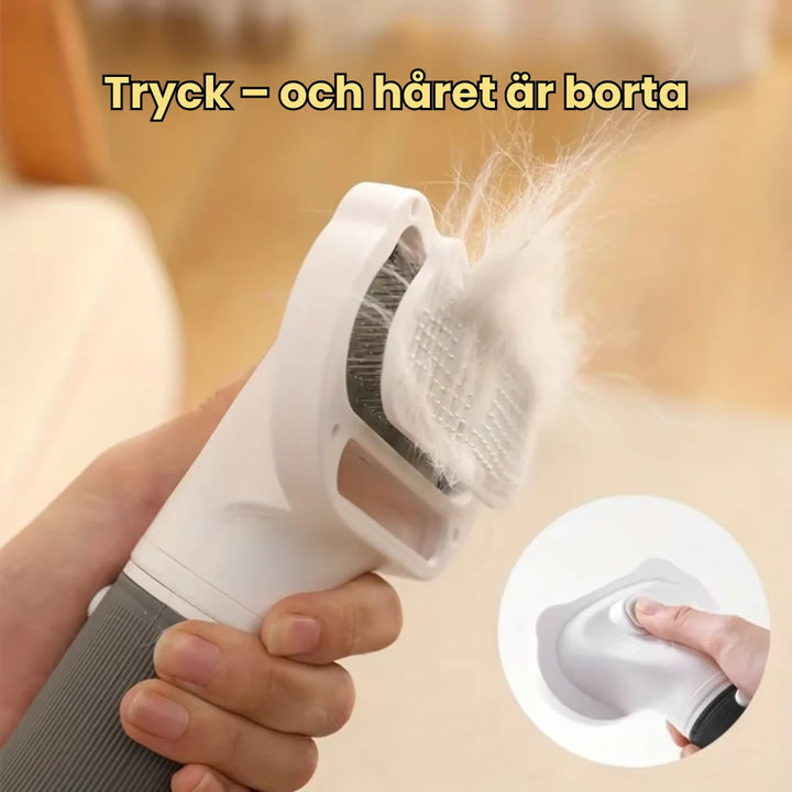 Skonsam pälsvård med Tyst pälsfön, designad för känslig hud. Perfekt för effektiv hårborttagning & torkning.