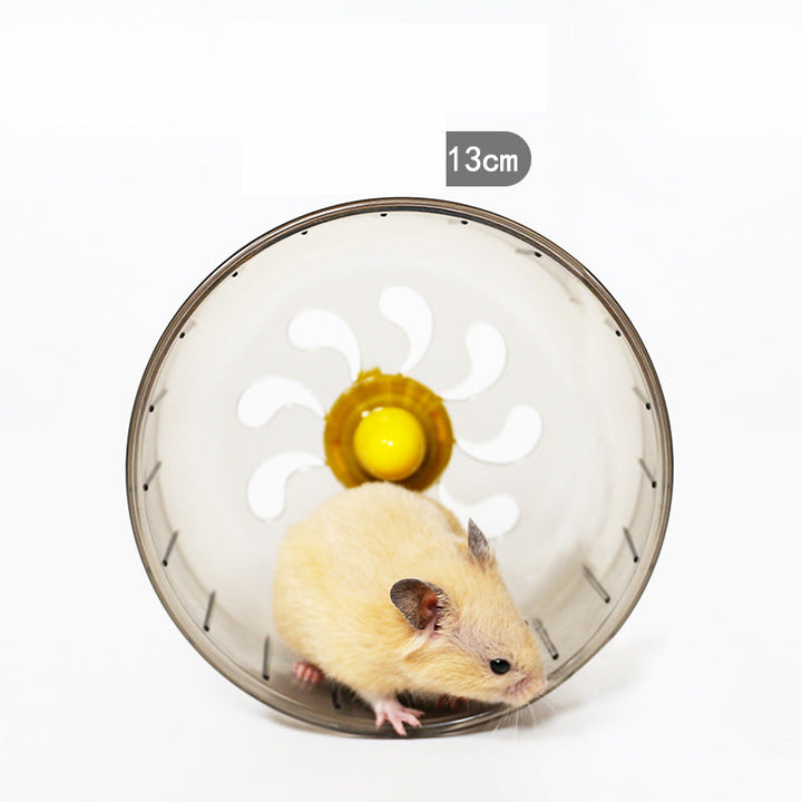 Hamsterhjul för aktivitet, tyst och lättmonterat, i originalförpackning.