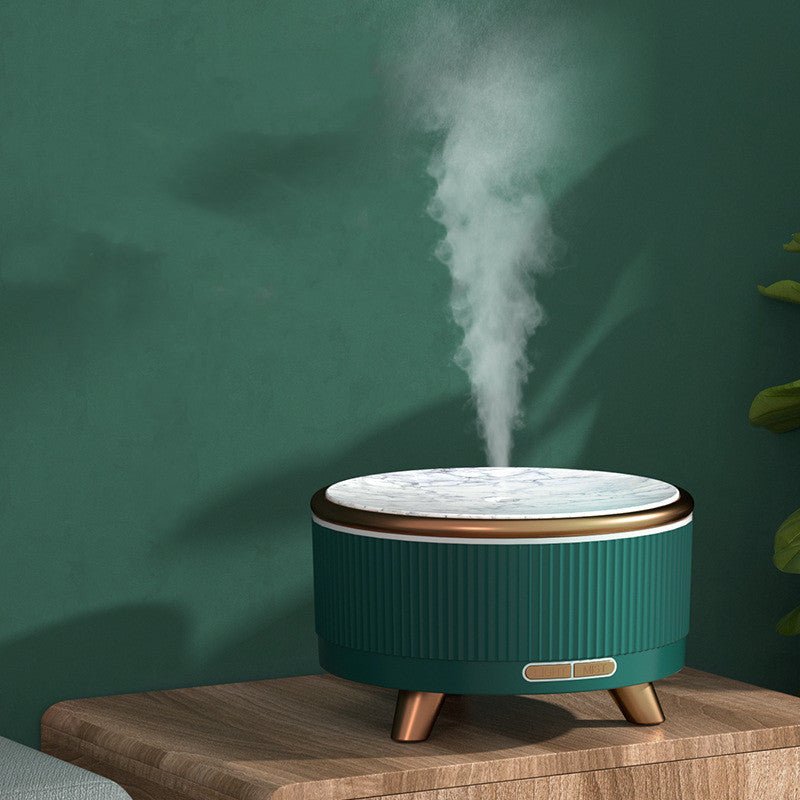 Tystgående aromaterapiluftfuktare för hemmet, skapar avkopplande atmosfär med frisk doft.