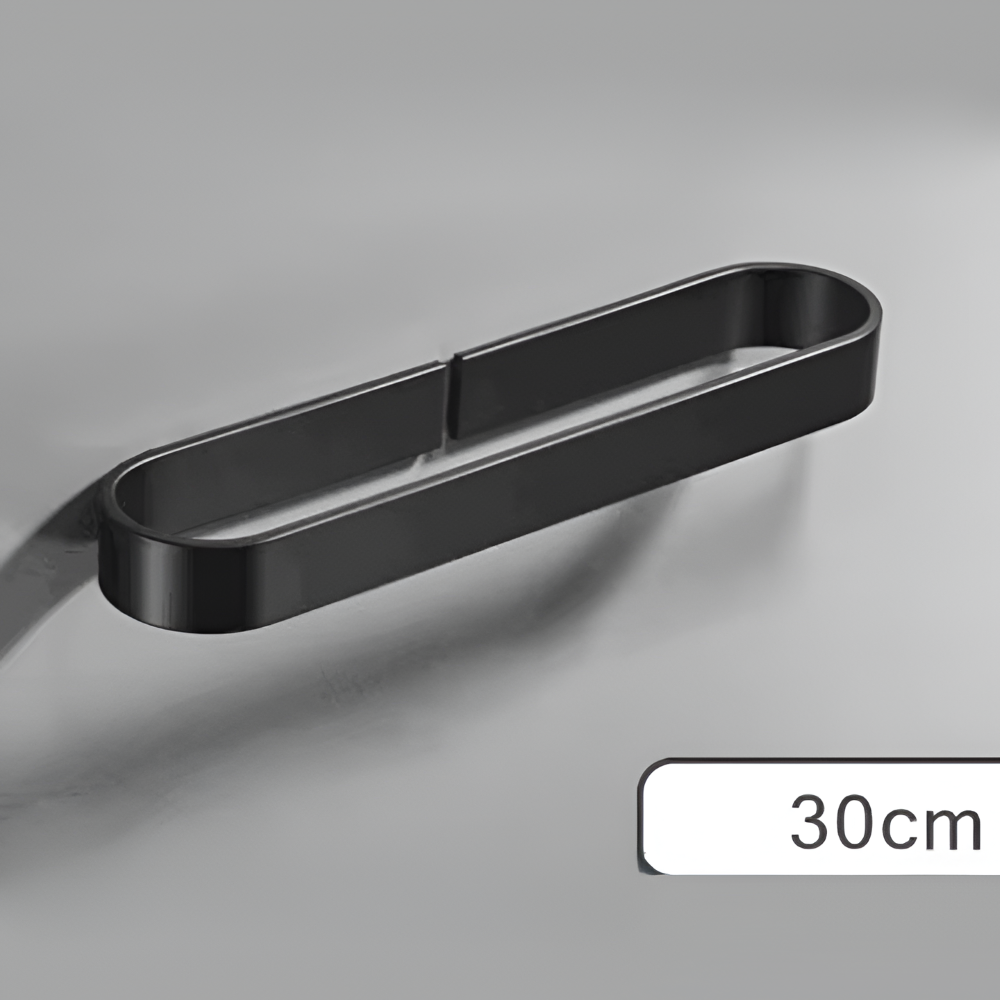 Modern U-formad handduksstång i aluminium, för badrum & kök, enkel att montera.