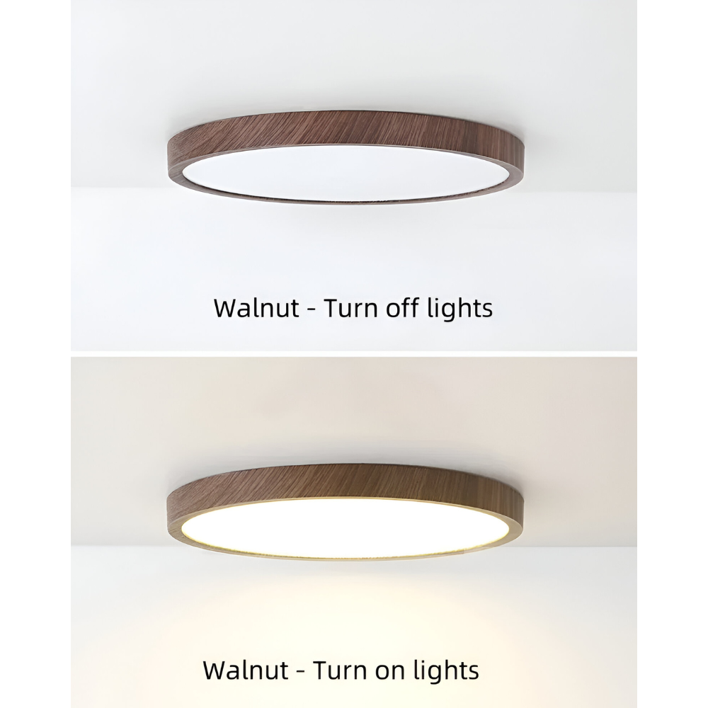 Rund LED taklampa, ultratunn och modern. Energieffektiv för inomhusbelysning.