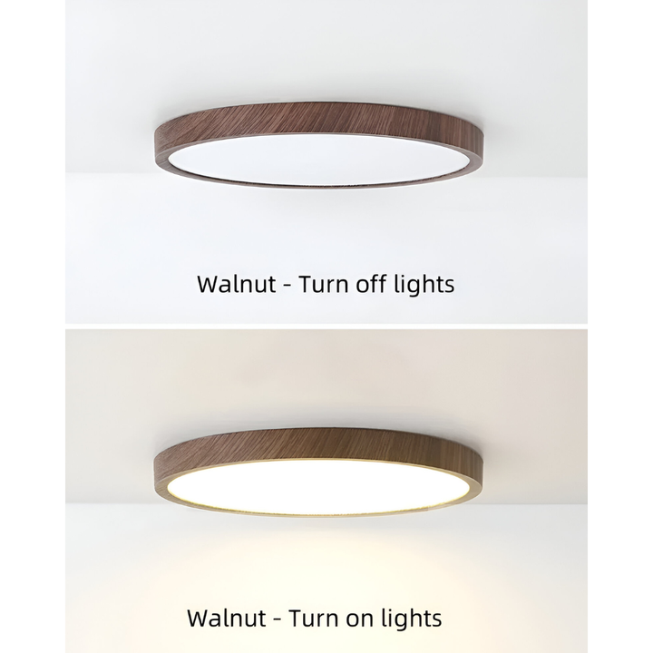 Rund LED taklampa, ultratunn och modern. Energieffektiv för inomhusbelysning.