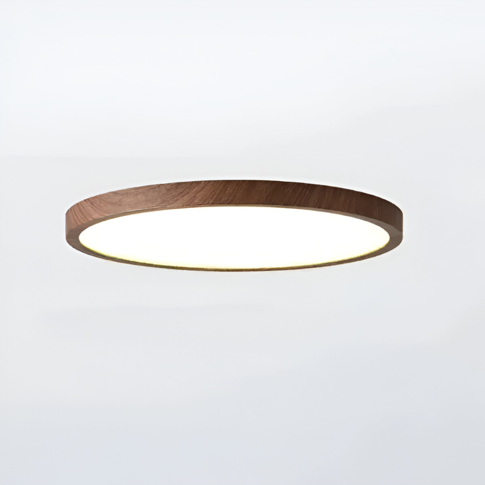 Elegant ultratunn rund LED taklampa, modern design som passar stilren heminredning.