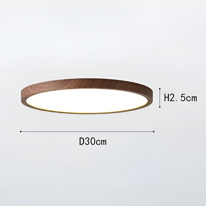 Taklampa LED, rund och ultratunn, ger modern och energieffektiv belysning i hemmet.