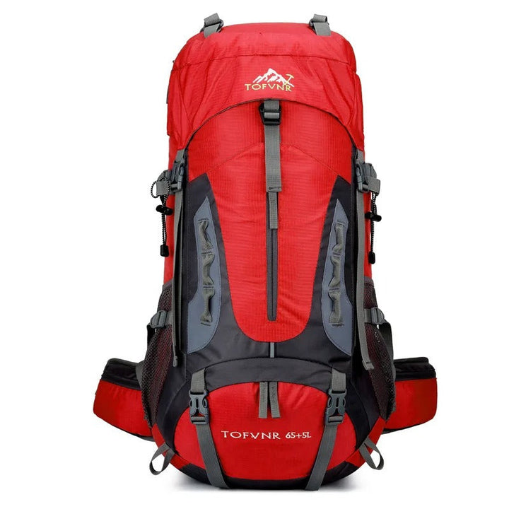45 liters vattentät ryggsäck, unisex design. Perfekt för långa vandringar och campingresor. Friluftsliv.
