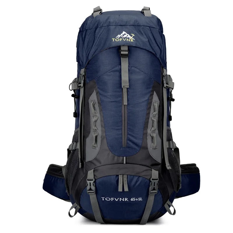 Optimal outdoor ryggsäck 45L, vattentät och unisex. För vandring, camping och alla friluftsäventyr. Bekväm att bära.