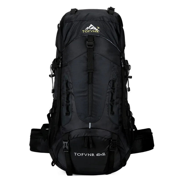 45L unisex friluftsryggsäck, vattentät, idealisk för vandring, camping och resor. Bekväm packning.