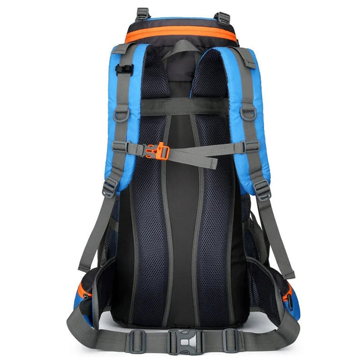Bekväm 45L unisex friluftsryggsäck. Vattentät för alla väder. Perfekt för vandring och outdoor äventyr.