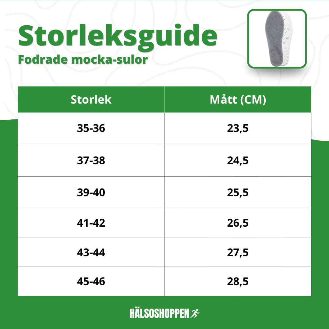 4D stötdämpande inläggssulor med foder för extra värme och komfort. Ger hålfotsstöd i alla skor.