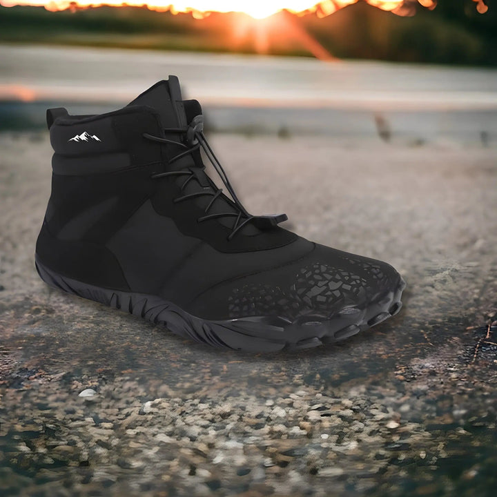Bekväma unisex barfotaskor Bailey med bred tåbox som främjar naturlig fotrörelse och komfort.