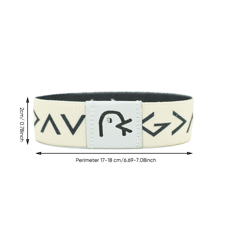 "Unisex bibelarmband med NFC-funktion, justerbart polyesterband, flerfärgat. Stilfullt och meningsfullt accessoarval."