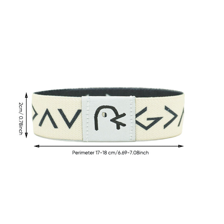 "Unisex bibelarmband med NFC-funktion, justerbart polyesterband, flerfärgat. Stilfullt och meningsfullt accessoarval."