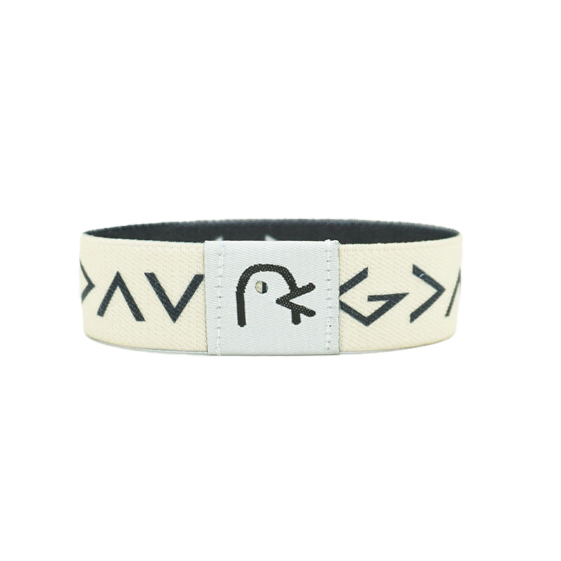 "Unisex bibelarmband med NFC-funktion, justerbart polyesterband, flerfärgat. Stilfullt och meningsfullt accessoarval."