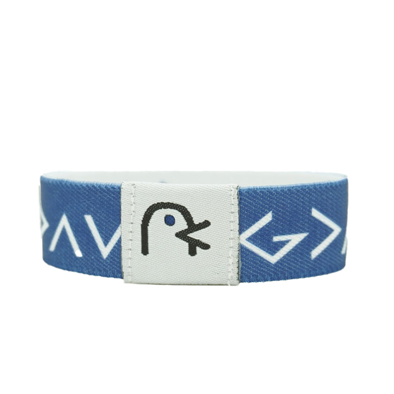 "Unisex bibelarmband med NFC-funktion, justerbart polyesterband, flerfärgat. Stilfullt och meningsfullt accessoarval."