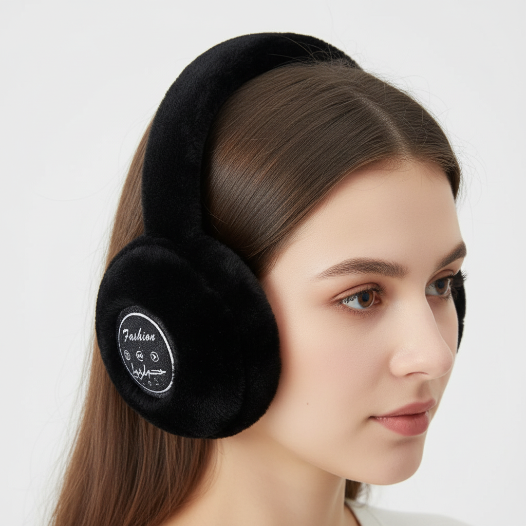 Njut av musik och värme med dessa trådlösa Bluetooth-hörlurar i fleece. Perfekta för avkoppling.