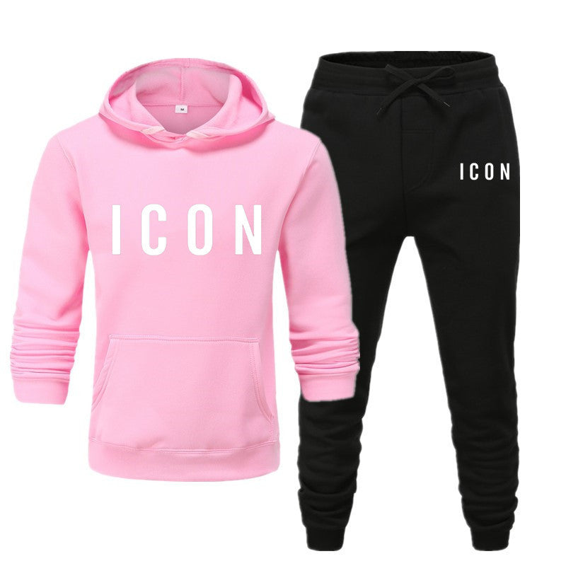 Mjukt unisex hoodieset i bomullsmix. Callum joggingbyxor för hemmet eller utflykten.