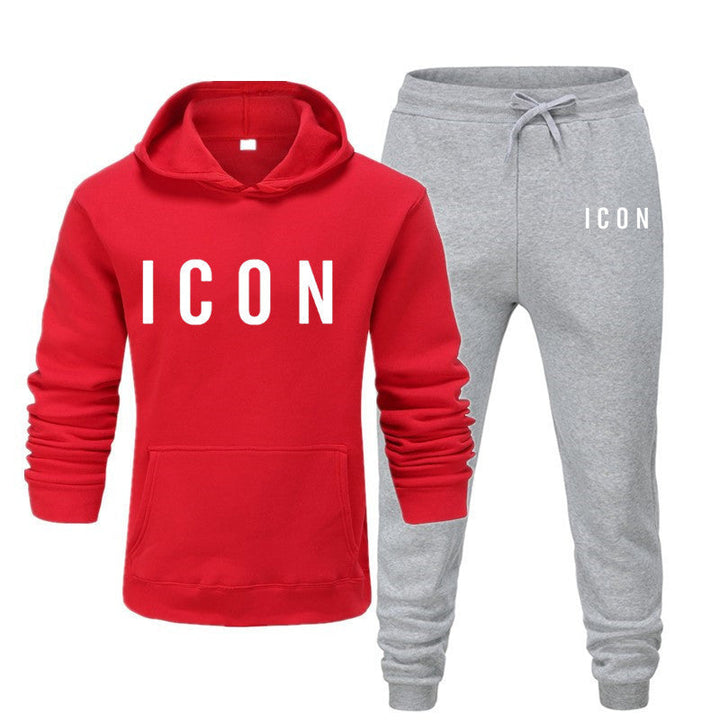 Callum matchande set: Trendig hoodie och sköna joggingbyxor. Unisex, perfekt för avkoppling.