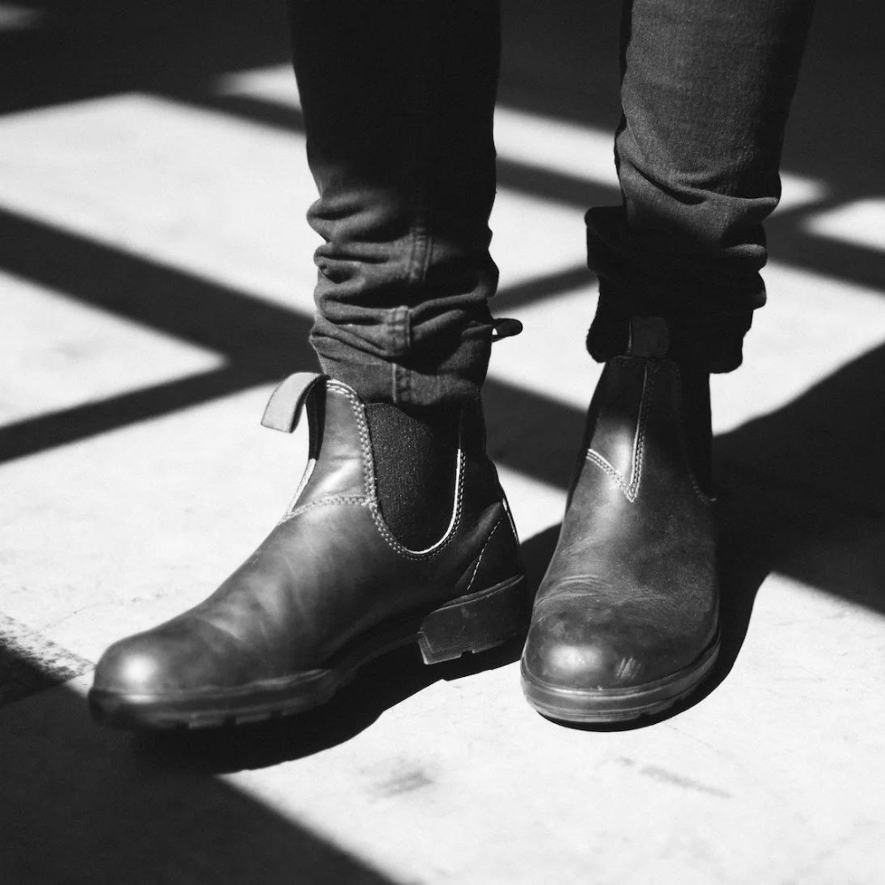 Stilrena chelsea-boots i vinterutförande med resår