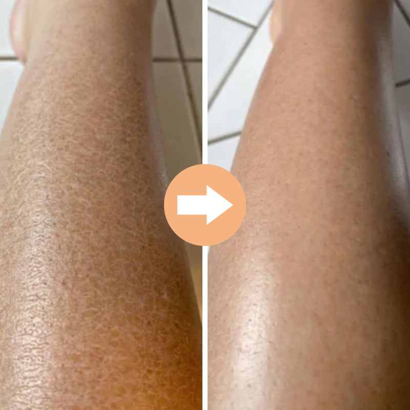 Unisex exfolierande handskar i viskos, bönbrun och lila färg, tar bort död hud för mjukare hud.