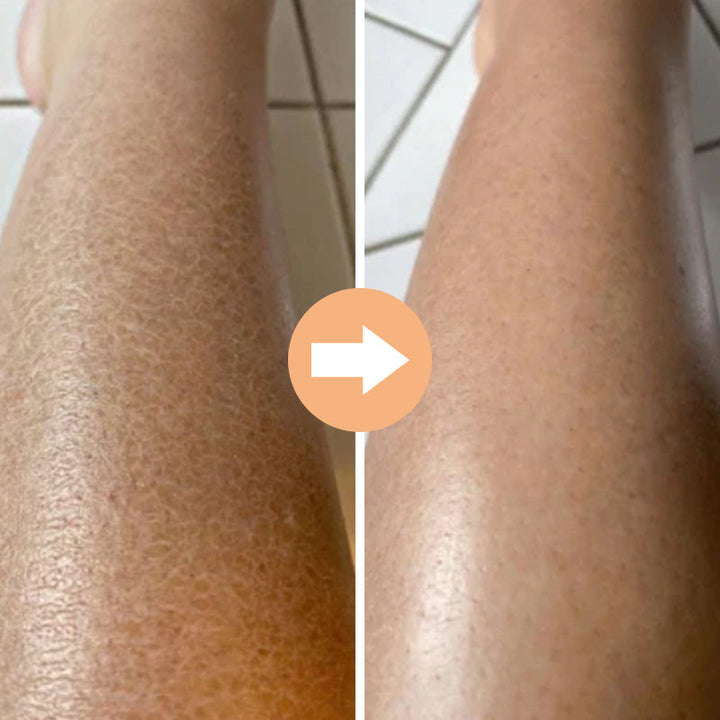 Unisex exfolierande handskar i viskos, bönbrun och lila färg, tar bort död hud för mjukare hud.