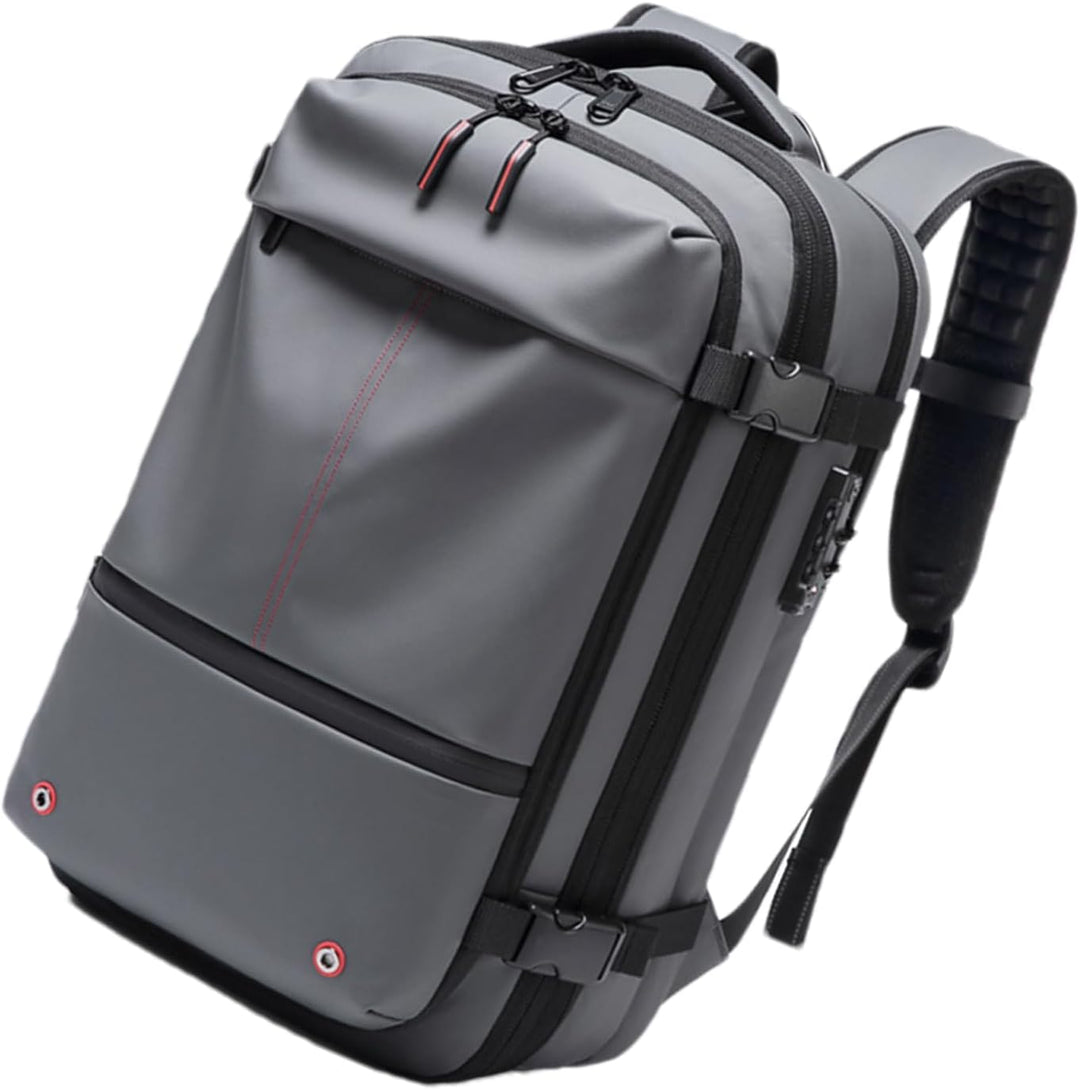 Smart kompressionsryggsäck 60L. Vattentät, expanderbar med laptopfack för jobbet och resor.