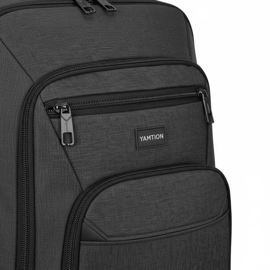 Utökningsbar reseryggsäck för smart förvaring. Unisex design, passar som jobbryggsäck & handbagage med laptopfack.