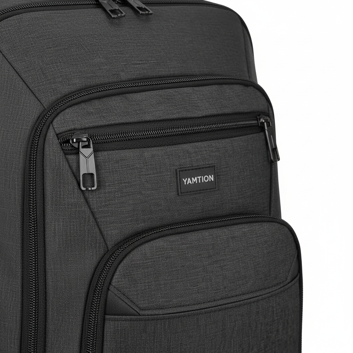 Utökningsbar reseryggsäck för smart förvaring. Unisex design, passar som jobbryggsäck & handbagage med laptopfack.