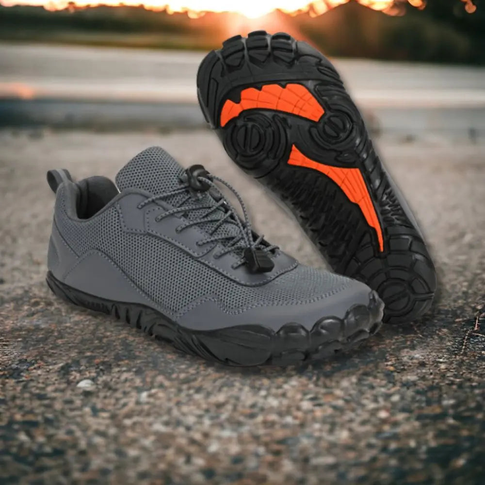 Unisex flexibla barfotaskor för vandring & outdoor. Lättviktiga, fotriktiga med grepp för sport.