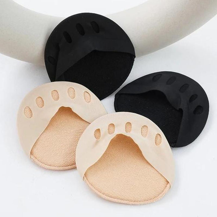 "Unisex gel halkfri tåstrumpa i svart och beige, mjukt silikon gel och bomullsmaterial för optimalt stöd och komfort."