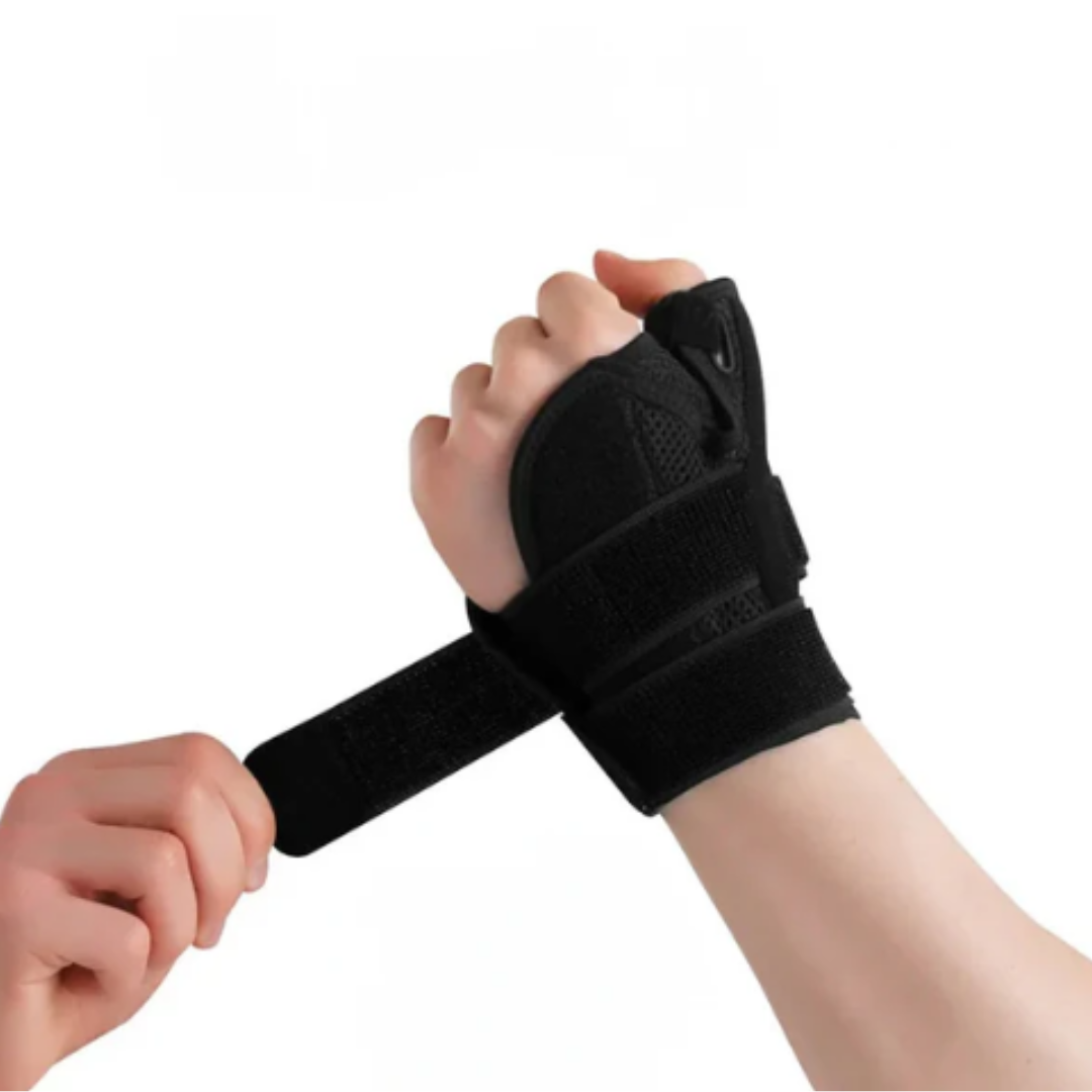 Handstöd med tumband för optimal flexibilitet och stabilitet. Effektivt mot smärta i handled & tumme.