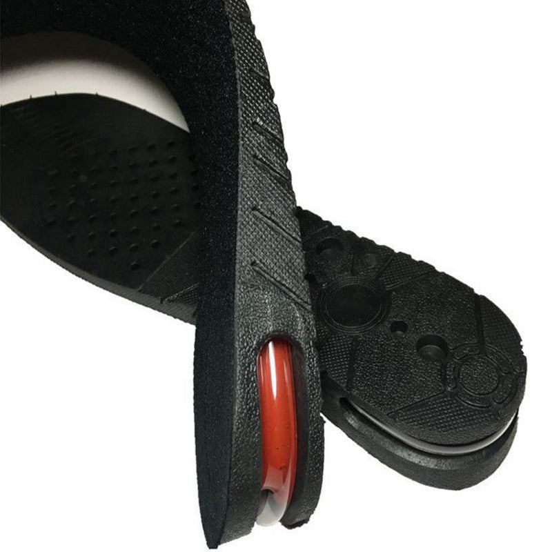 Unisex höjande innersula med luftkudde, diskret design, justerbar höjd 3-7,5 cm, bekväm, passar de flesta skomodeller.