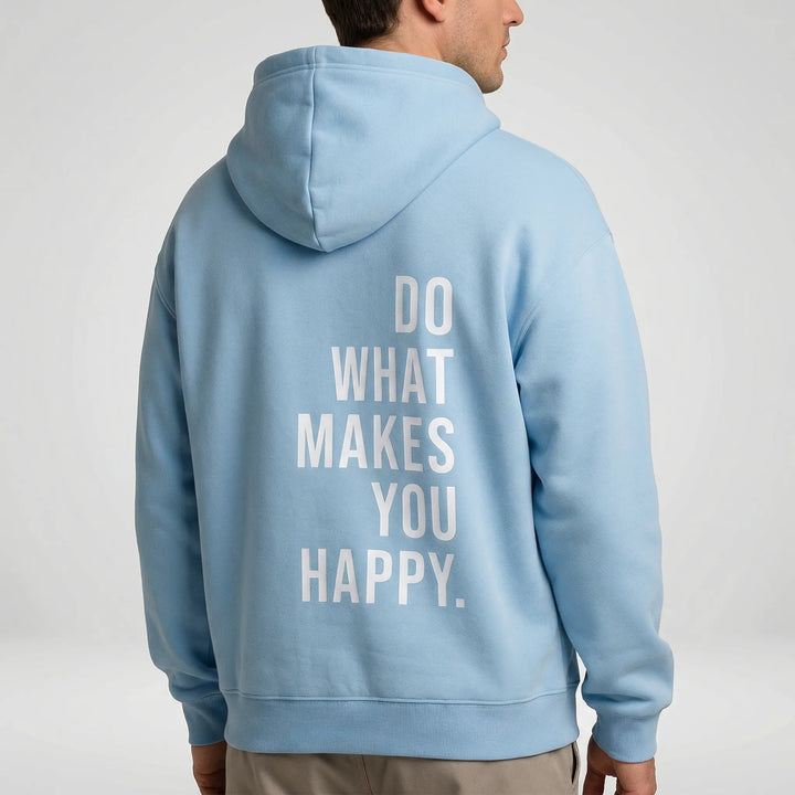 Vardagsplagg: Komfortabel unisex hoodie med ledig passform. Idealisk för avslappnad stil och mode.