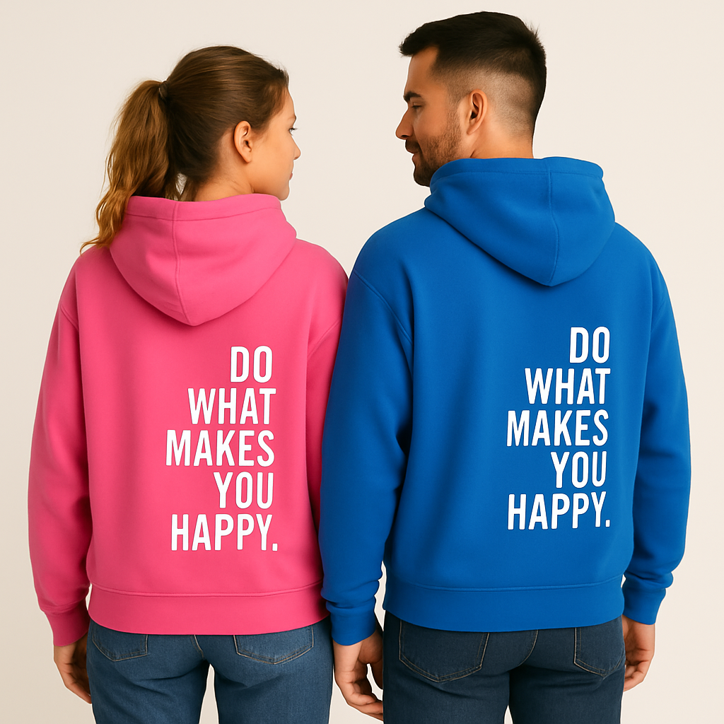 Bekväm unisex hoodie 'Dylan' med unikt ryggtryck, perfekt för vardagsmode och en avslappnad look.