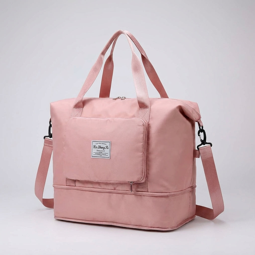 Mångsidig hopfällbar sportväska, unisex design, idealisk som weekendbag eller för extra packning.