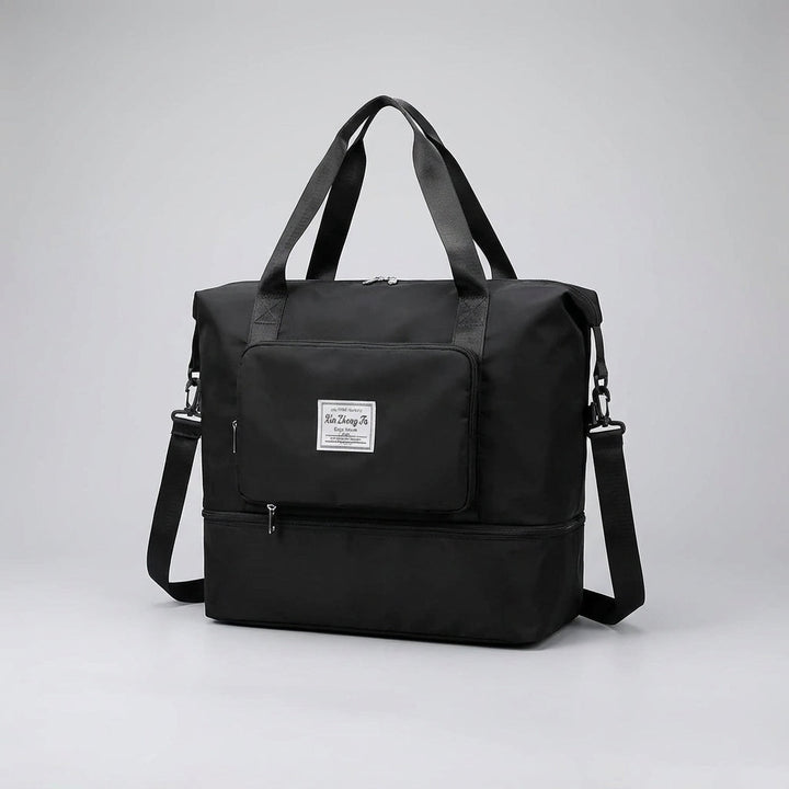 Flexibel hopfällbar resebag, perfekt som extra väska eller sportbag för spontana äventyr.