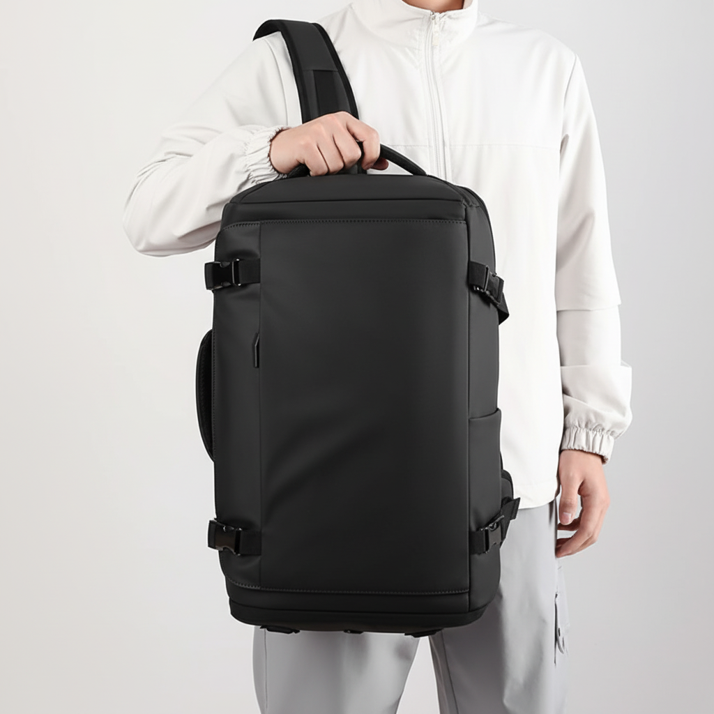 Stilren unisex HydroPack laptopväska, perfekt för arbete, skola och korta resor, med fokus på funktion.
