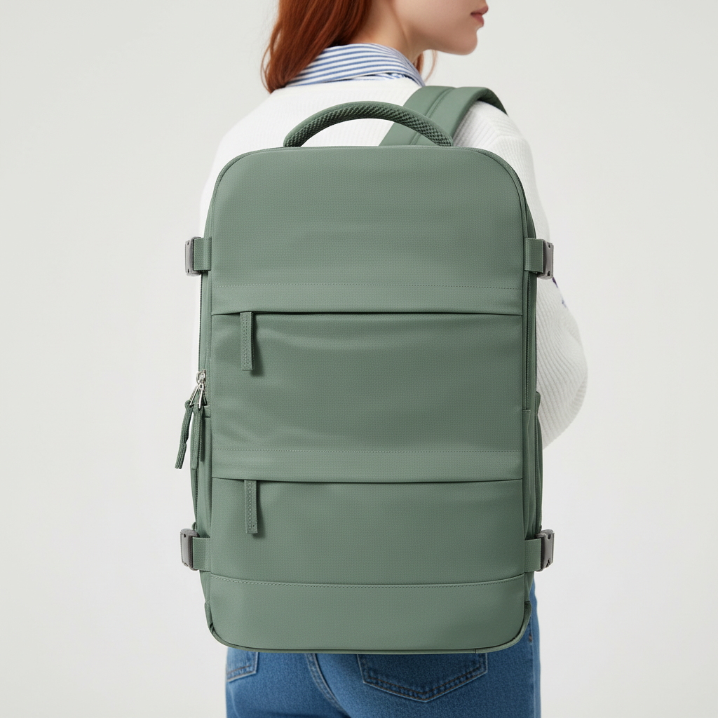 Organiserad kabinryggsäck CabinMate med separata fack för laptop och smart förvaring på resan.