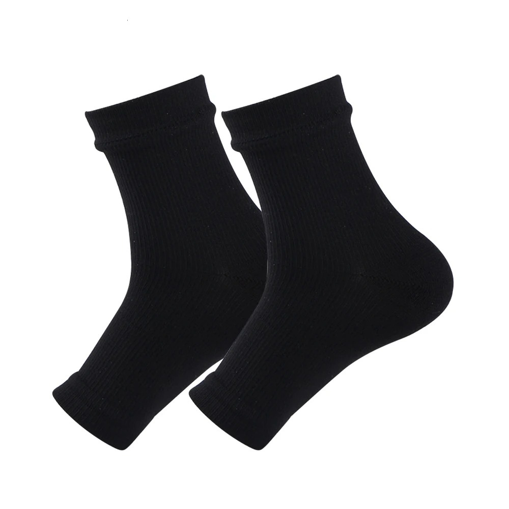Högkvalitativa kompressionsankelsockor ger riktat stöd och lindrar fotsmärta. Passar unisex för fotvård.