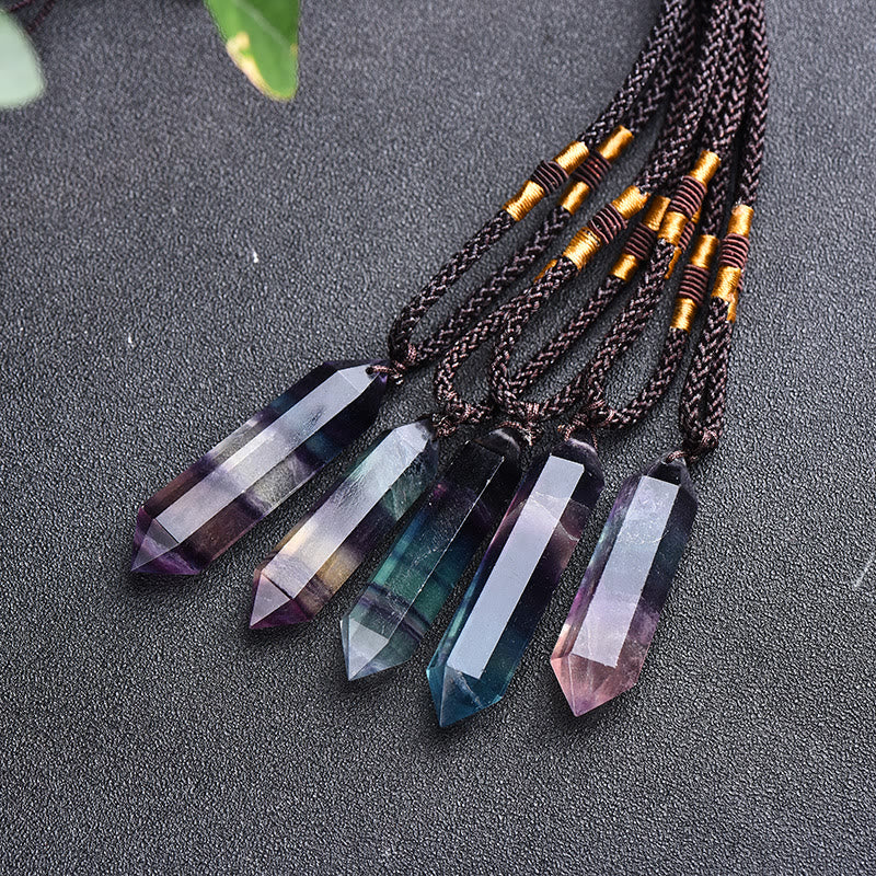 Skyddande energismycke, hexagonhalsband med en vald natursten.