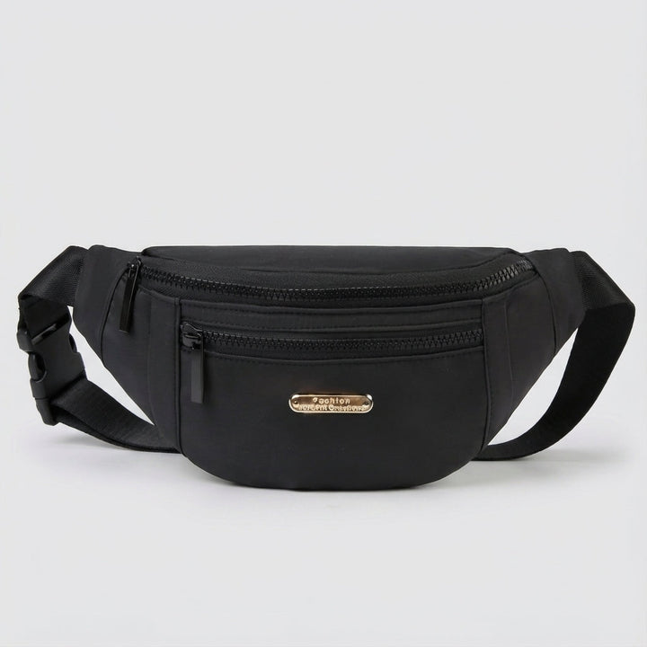 Unisex nylon midjeväska med flera fack för optimal organisering av småsaker. Lätt och praktisk.