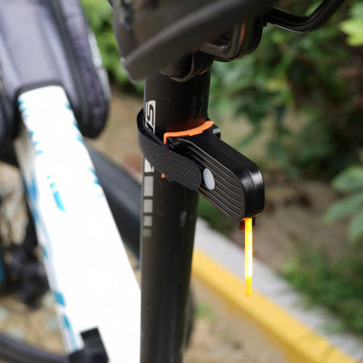 "Unisex LED-baklykta för cykel, elegant design, hög synlighet, flera färger, lång batteritid, perfekt för dag och natt"