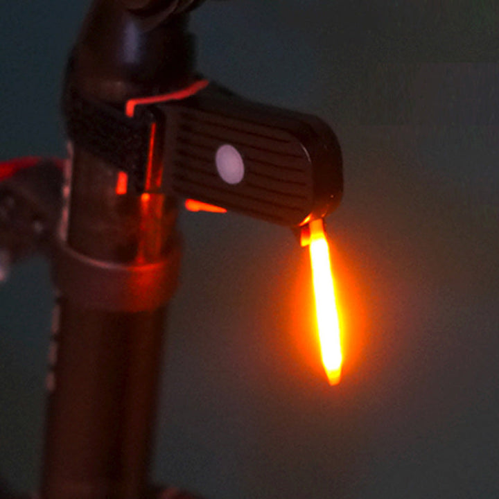 "Unisex LED-baklykta för cykel, elegant design, hög synlighet, flera färger, lång batteritid, perfekt för dag och natt"