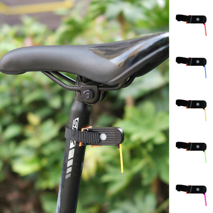 "Unisex LED-baklykta för cykel, elegant design, hög synlighet, flera färger, lång batteritid, perfekt för dag och natt"