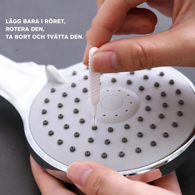 "Unisex mini rengöringsborste med flexibla nylonborst, slitstark för effektiv rengöring av svåråtkomliga områden, kompakt sto