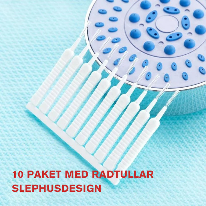 "Unisex mini rengöringsborste med flexibla nylonborst, slitstark för effektiv rengöring av svåråtkomliga områden, kompakt sto