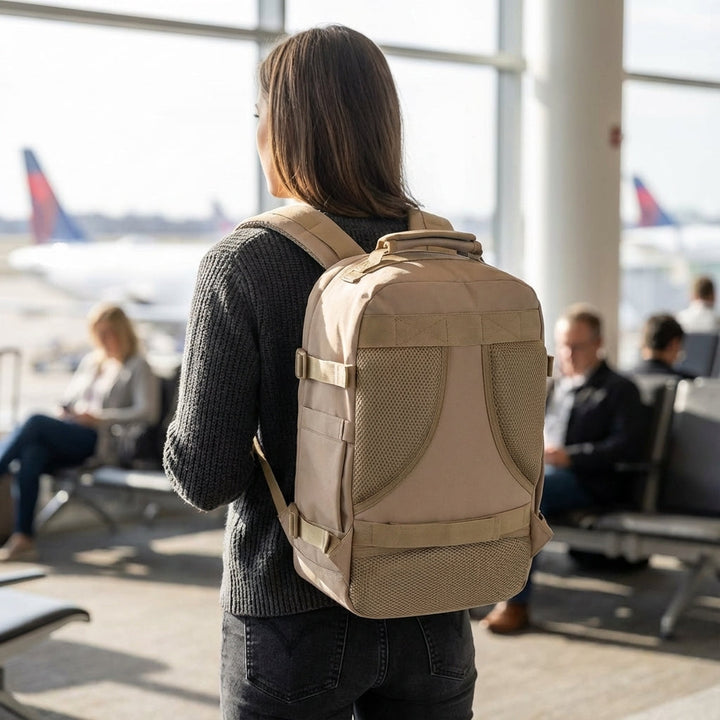 Unisex NomadLite 30L kompakt reseryggsäck för handbagage. Perfekt för flyg & weekendresor.