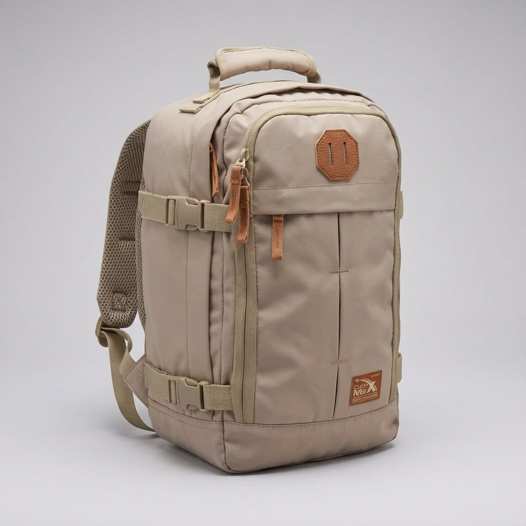 Ergonomisk 30L reseryggsäck för handbagage. NomadLite kompakt design, bekväm för flyg & weekend.